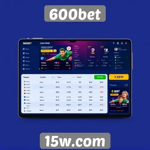 Interface do site da 600bet é amigável e intuitiva